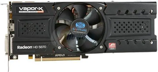 Alt view image 3 of 6 - SAPPHIRE Radeon HD 5870 1GB GDDR5 PCI Express 2.0 x16 CrossFireX Support Graphics Card 100281VXSR
