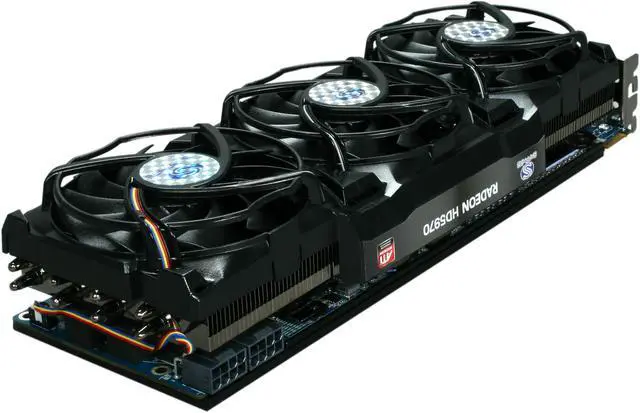 Alt view image 5 of 6 - SAPPHIRE Radeon HD 5970 (Hemlock) 4GB GDDR5 PCI Express 2.1 x16 CrossFireX Support Graphics Card 100280-4GSR