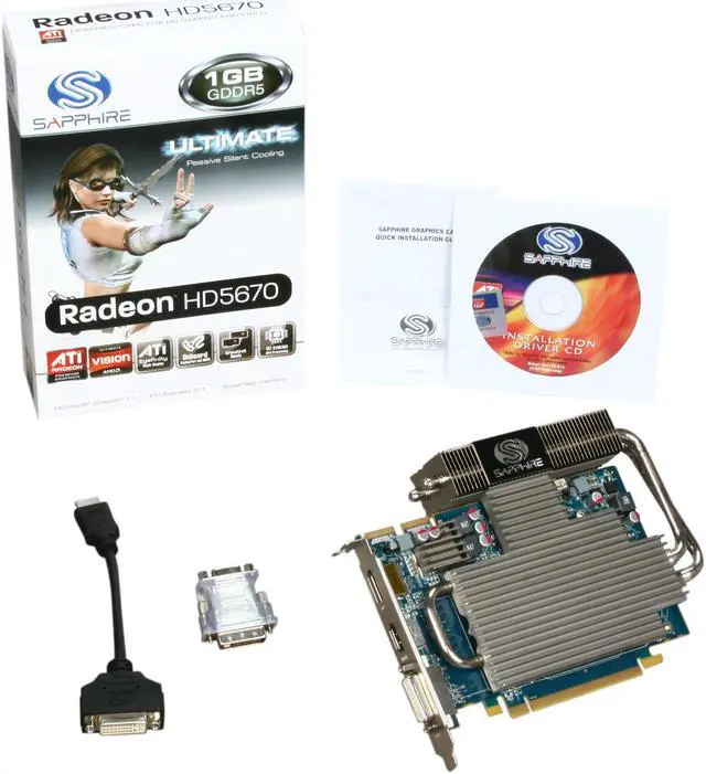 Alt view image 5 of 5 - SAPPHIRE Ultimate Radeon HD 5670 1GB GDDR5 PCI Express 2.0 x16 CrossFireX Support Graphics Card 100289UL