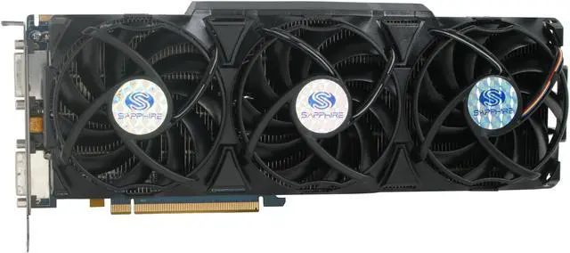 Alt view image 3 of 6 - SAPPHIRE Radeon HD 5970 (Hemlock) 4GB GDDR5 PCI Express 2.0 x16 CrossFireX Support Graphics Card 100280-4GBB