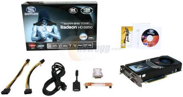 Alt view image 6 of 6 - SAPPHIRE Toxic Radeon HD 6850 1GB GDDR5 PCI Express 2.1 x16 CrossFireX Support Graphics Card 100315TXSR