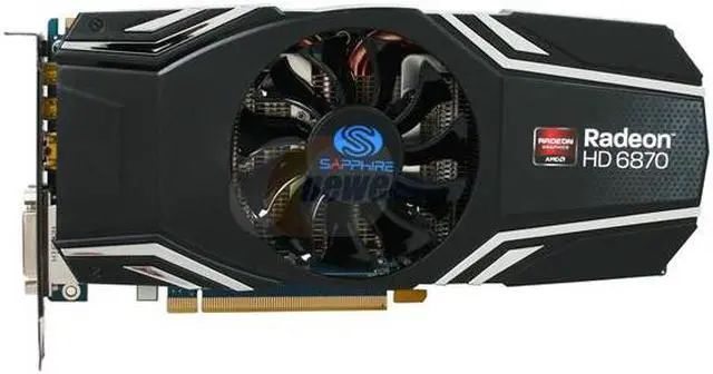 Alt view image 3 of 6 - SAPPHIRE Radeon HD 6870 1GB GDDR5 PCI Express 2.1 x16 CrossFireX Support Graphics Card 100314-2SR