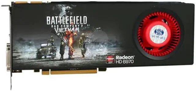 Alt view image 2 of 3 - SAPPHIRE Radeon HD 6970 2GB GDDR5 PCI Express 2.1 x16 CrossFireX Support Graphics Card 100311BFVSR