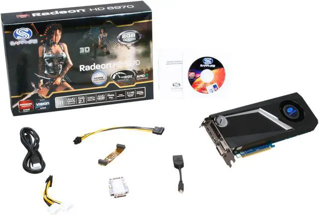 Alt view image 6 of 6 - SAPPHIRE Radeon HD 6970 2GB GDDR5 PCI Express 2.1 x16 CrossFireX Support Graphics Card 100311-2SR