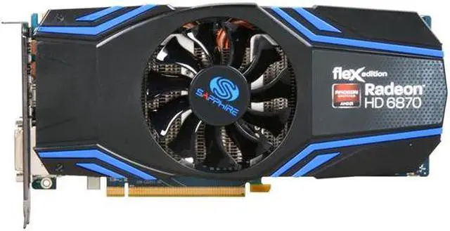 Alt view image 3 of 6 - SAPPHIRE FleX Radeon HD 6870 1GB GDDR5 PCI Express 2.1 x16 CrossFireX Support Graphics Card 100314FLEX