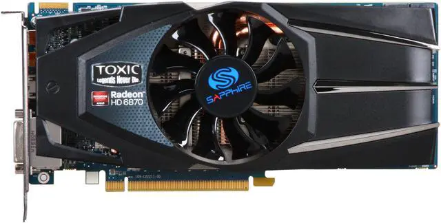 Alt view image 3 of 6 - SAPPHIRE Toxic Radeon HD 6870 1GB GDDR5 PCI Express 2.1 x16 CrossFireX Support Graphics Card 100314TXSR