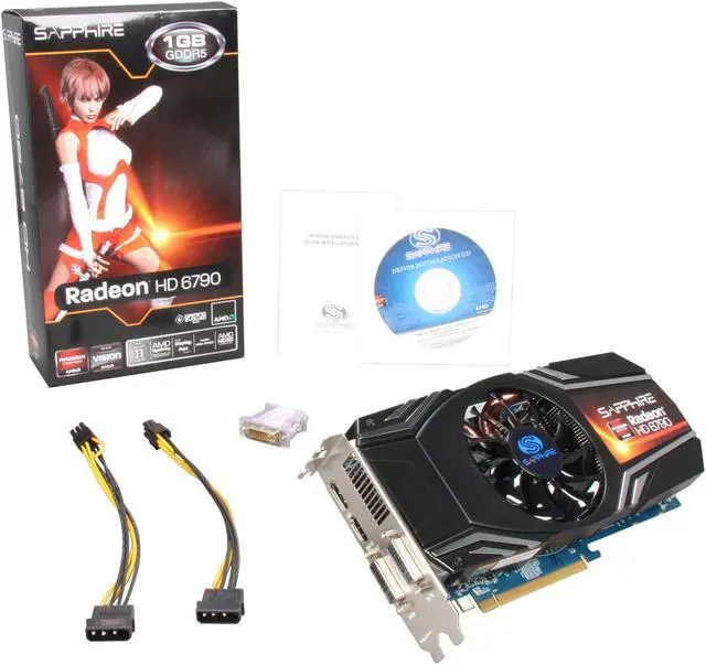 Alt view image 6 of 6 - SAPPHIRE Radeon HD 6790 1GB GDDR5 PCI Express 2.1 x16 CrossFireX Support Graphics Card 100316L
