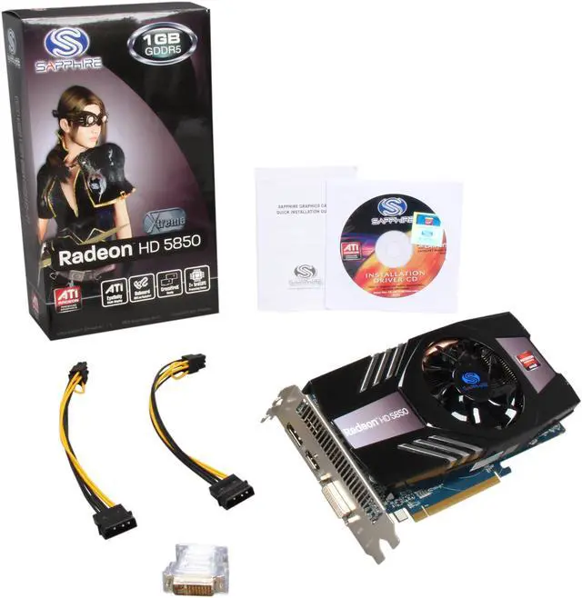 Alt view image 6 of 6 - SAPPHIRE 100282XTREME Radeon HD 5850 Xtreme 1GB 256-bit GDDR5 PCI Express 2.1 HDCP Ready CrossFireX Support Video Card with Eyefinity