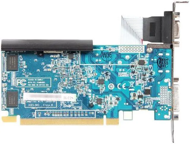 Alt view image 4 of 5 - SAPPHIRE Radeon HD 6450 1GB 64-bit DDR3 PCI Express 2.1 x16 HDCP Ready  Video Card ( 100322L)