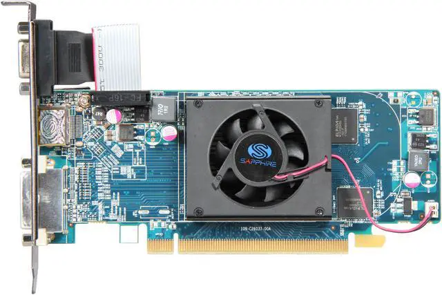 Alt view image 3 of 5 - SAPPHIRE Radeon HD 6450 512MB GDDR5 PCI Express 2.1 x16 Low Profile Ready Graphics Card 100321DDR5L