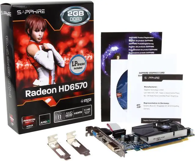 Alt view image 5 of 5 - SAPPHIRE Radeon HD 6570 2GB DDR3 PCI Express 2.1 x16 HDCP Ready  Video Card (100324L)