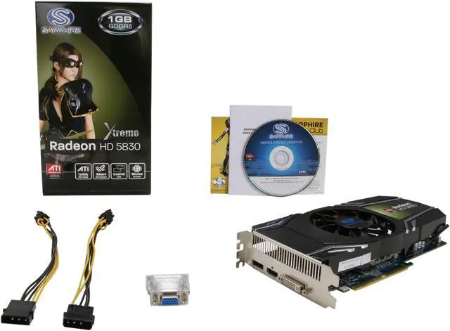 Alt view image 6 of 6 - SAPPHIRE 100297-2L Radeon HD 5830 Xtreme 1GB 256-bit GDDR5 PCI Express 2.1 x16 HDCP Ready CrossFireX Support Video Card