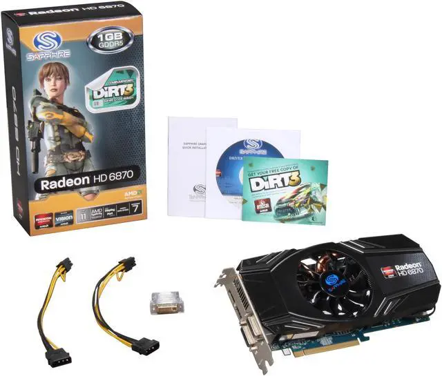 Alt view image 6 of 6 - SAPPHIRE Radeon HD 6870 1GB 256-bit GDDR5 PCI Express 2.1 x16 HDCP Ready CrossFireX Support Video Card (100314-3L )