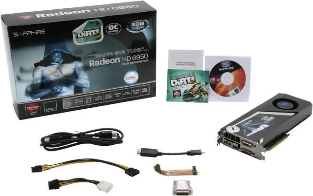 Alt view image 6 of 6 - SAPPHIRE Toxic Radeon HD 6950 2GB GDDR5 PCI Express 2.1 x16 CrossFireX Support Graphics Card 100312TXSR