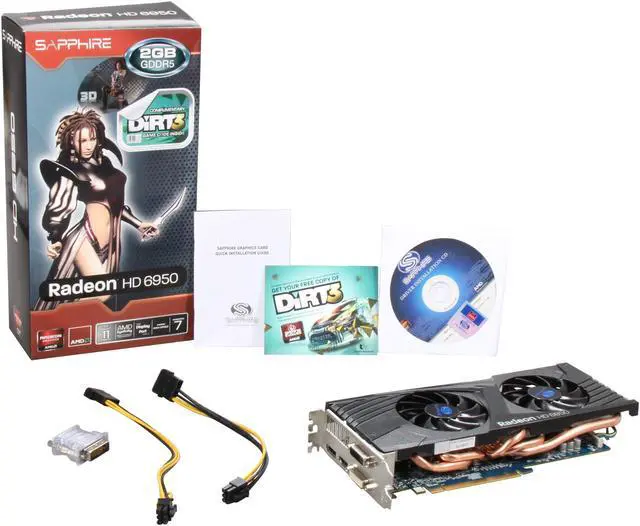 Alt view image 6 of 6 - SAPPHIRE Radeon HD 6950 2GB GDDR5 PCI Express 2.1 x16 CrossFireX Support Graphics Card 100312-3L