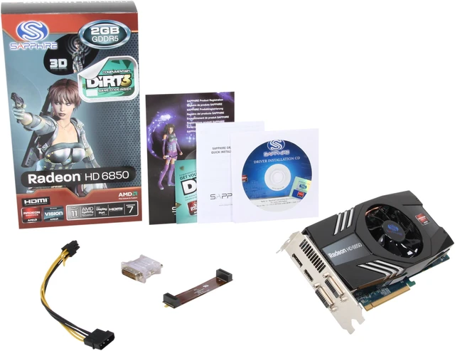 Alt view image 5 of 5 - SAPPHIRE Radeon HD 6850 2GB 256-bit GDDR5 PCI Express 2.1 x16 HDCP Ready CrossFireX Support Video Card (100315-2GL )