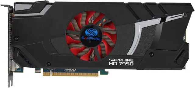 Alt view image 3 of 6 - SAPPHIRE Radeon HD 7950 3GB 384-bit GDDR5 PCI Express 3.0 x16 HDCP Ready CrossFireX Support Video Card  ( 11196-00-40G)