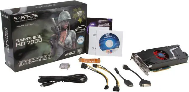 Alt view image 6 of 6 - SAPPHIRE Radeon HD 7950 3GB 384-bit GDDR5 PCI Express 3.0 x16 HDCP Ready CrossFireX Support Video Card  ( 11196-00-40G)