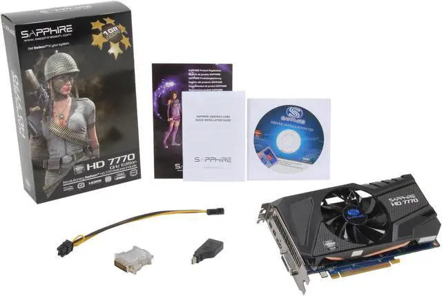 Alt view image 6 of 6 - SAPPHIRE Radeon HD 7770 GHz Edition 1GB 128-bit GDDR5 PCI Express 3.0 x16 HDCP Ready Video Card  ( 11201-00-20G)