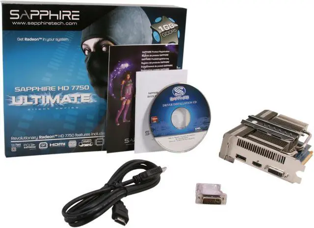 Alt view image 5 of 5 - SAPPHIRE Ultimate Radeon HD 7750 1GB 128-bit GDDR5 PCI Express 3.0 x16 HDCP Ready Video Card  (11202-03-40G )