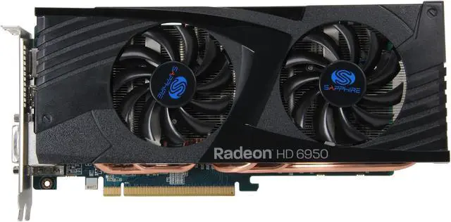 Alt view image 3 of 6 - SAPPHIRE Radeon HD 6950 2GB GDDR5 PCI Express 2.1 x16 CrossFireX Support Graphics Card 11188-22-20G