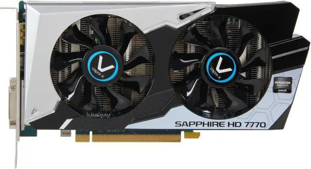 Alt view image 3 of 6 - SAPPHIRE Vapor-X Radeon HD 7770 1GB GDDR5 PCI Express 3.0 x16 CrossFireX Support Graphics Card 100358VXL