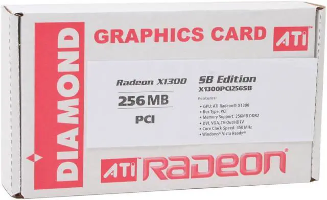 Alt view image 8 of 8 - DIAMOND Radeon X1300 256MB GDDR2 PCI Graphics Card X1300PCI256SB