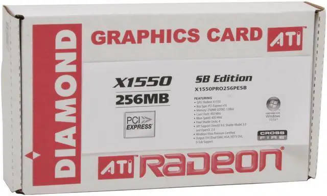 Alt view image 7 of 7 - DIAMOND Stealth Radeon X1550 256MB GDDR2 PCI Express x16 CrossFireX Support Graphics Card X1550PRO256PESB