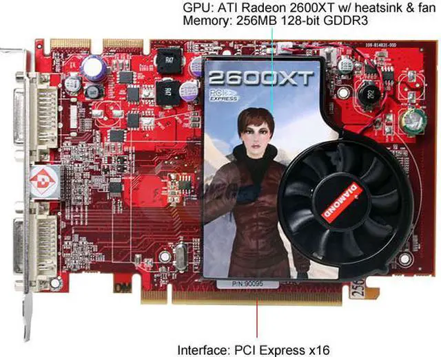 Alt view image 3 of 7 - DIAMOND Viper Radeon HD 2600XT 256MB GDDR3 PCI Express x16 CrossFireX Support Graphics Card 2600XT256PE3SB