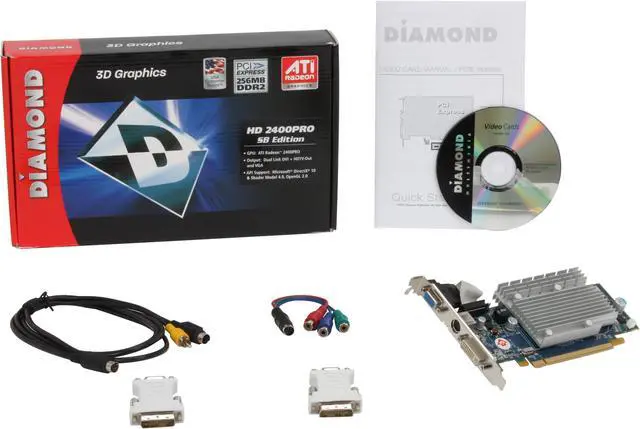 Alt view image 5 of 5 - DIAMOND Stealth Radeon HD 2400PRO 256MB GDDR2 PCI Express x16 Graphics Card 2400PRO256PESB