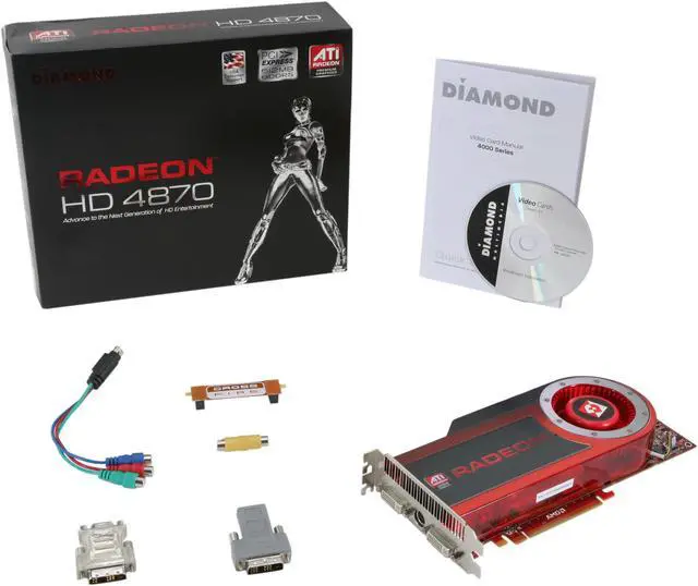 Alt view image 6 of 6 - DIAMOND Radeon HD 4870 512MB GDDR5 PCI Express 2.0 x16 CrossFireX Support Graphics Card 4870PE5512