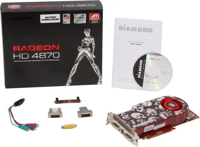 Alt view image 6 of 6 - DIAMOND Radeon HD 4870 512MB GDDR5 PCI Express 2.0 x16 CrossFireX Support Graphics Card 4870PE5512OC