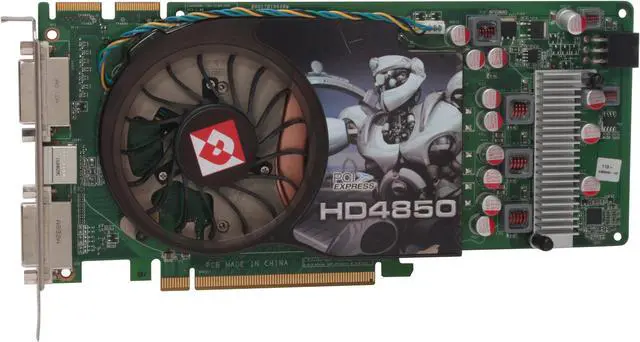 Alt view image 3 of 6 - DIAMOND Radeon HD 4850 512MB GDDR3 PCI Express 2.0 x16 CrossFireX Support Graphics Card 4850PE3512V