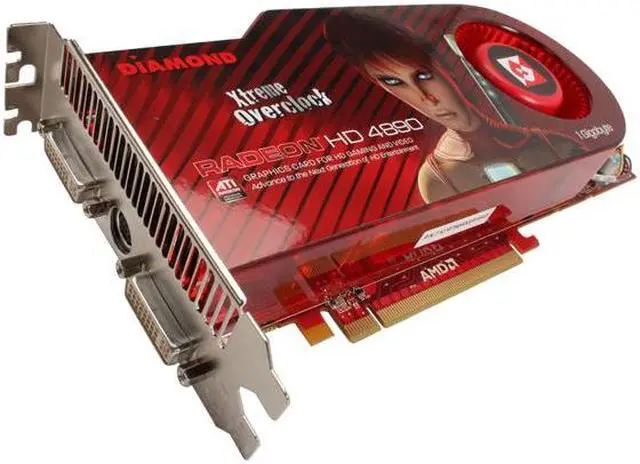 Main image of DIAMOND Radeon HD 4890 1GB GDDR5 PCI Express 2.0 x16 CrossFireX Support Graphics Card 4890PE51GXOC