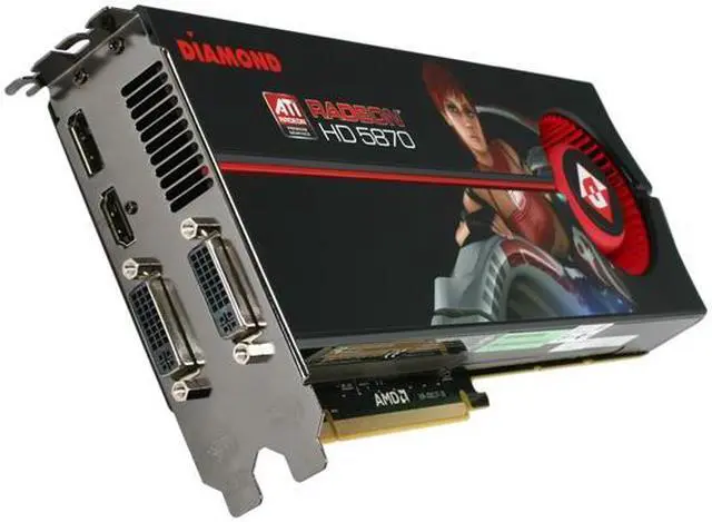 Main image of DIAMOND 5870PE51G Radeon HD 5870 (Cypress XT) 1GB 256-bit GDDR5 PCI Express 2.0 x16 HDCP Ready CrossFire Supported Video Card w/ATI Eyefinity