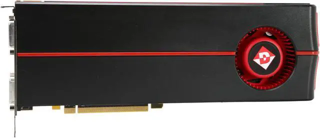 Alt view image 4 of 6 - DIAMOND Radeon HD 5970 (Hemlock) 2GB GDDR5 PCI Express 2.1 x16 CrossFireX Support Graphics Card 5970PE52G