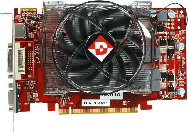 Alt view image 3 of 5 - DIAMOND Radeon HD 5670 1GB GDDR5 PCI Express 2.0 x16 CrossFireX Support Graphics Card 5670PE51G