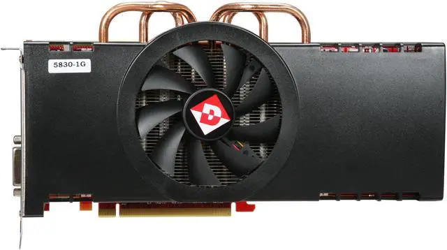 Alt view image 3 of 6 - DIAMOND Radeon HD 5830 1GB GDDR5 PCI Express 2.1 x16 CrossFireX Support Graphics Card 5830PE51G