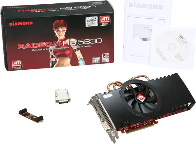 Alt view image 6 of 6 - DIAMOND Radeon HD 5830 1GB GDDR5 PCI Express 2.1 x16 CrossFireX Support Graphics Card 5830PE51G