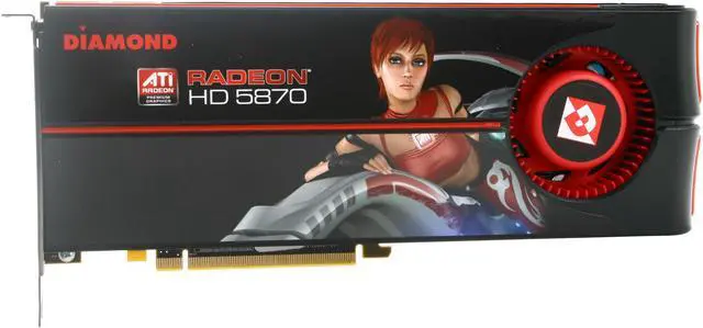 Alt view image 3 of 5 - DIAMOND Radeon HD 5870 2GB GDDR5 PCI Express 2.0 x16 CrossFireX Support Graphics Card 5870PE52GOC