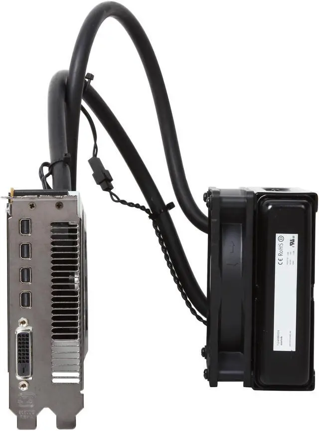 Alt view image 2 of 6 - DIAMOND Radeon R9 295x2 8GB PCI Express 3.0 x16 CrossFireX Support Graphics Card R9295X2D58G