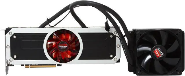 Alt view image 3 of 6 - DIAMOND Radeon R9 295x2 8GB PCI Express 3.0 x16 CrossFireX Support Graphics Card R9295X2D58G