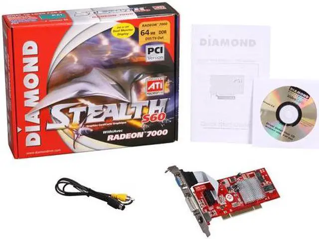 Alt view image 5 of 5 - DIAMOND Stealth Radeon 7000 64MB DDR PCI Graphics Card S60PCI64