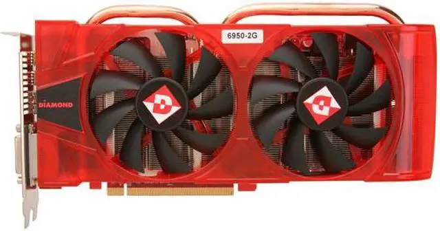 Alt view image 3 of 6 - DIAMOND Radeon HD 6950 2GB GDDR5 PCI Express 2.1 x16 CrossFireX Support Graphics Card 6950PE52G