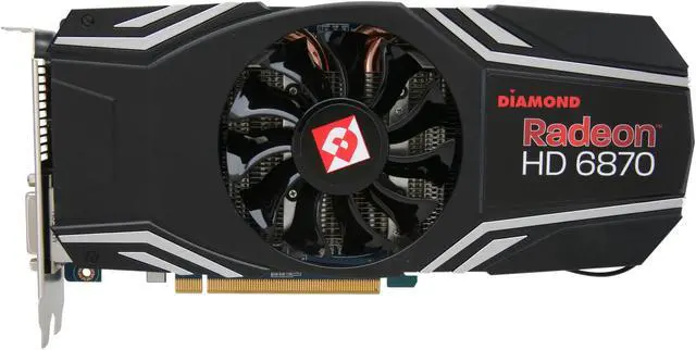 Alt view image 3 of 6 - DIAMOND Radeon HD 6870 1GB GDDR5 PCI Express 2.1 x16 CrossFireX Support Graphics Card 6870PE51GV2