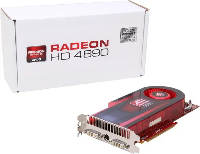Alt view image 6 of 6 - DIAMOND Radeon HD 4890 1GB GDDR5 PCI Express 2.0 x16 CrossFireX Support Graphics Card A4890PE51G - OEM