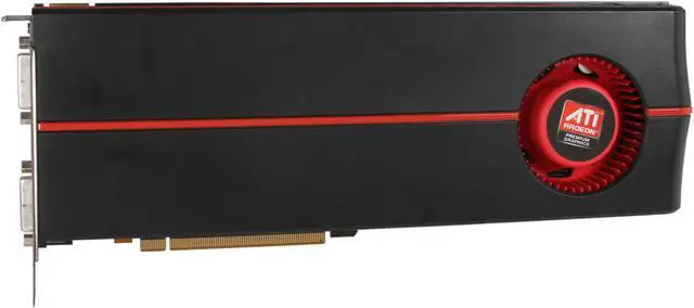 Alt view image 3 of 6 - DIAMOND Radeon HD 5970 2GB GDDR5 PCI Express 2.0 x16 CrossFireX Support Graphics Card A5970PE52G - OEM