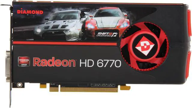 Alt view image 3 of 6 - DIAMOND Radeon HD 6770 1GB GDDR5 PCI Express 2.1 x16 CrossFireX Support Graphics Card 6770PE51GB
