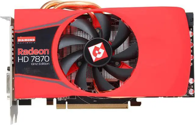 Alt view image 3 of 6 - DIAMOND Radeon HD 7870 GHz Edition 2GB GDDR5 PCI Express 3.0 x16 CrossFireX Support Graphics Card 7870PE52GV