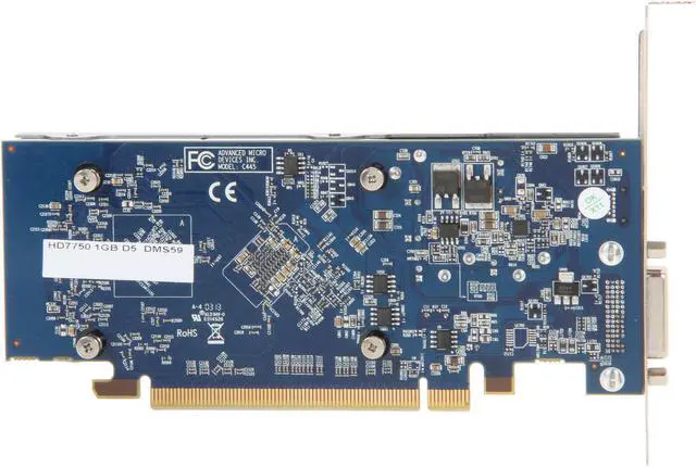 Alt view image 4 of 5 - DIAMOND Radeon HD 7750 1GB GDDR5 PCI Express 3.0 x16 CrossFireX Support Low Profile Half-Height Graphics Card 7750PE51GLP